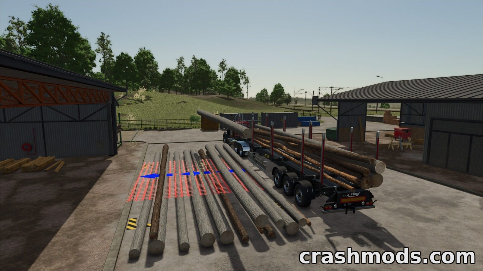 Fliegl Timber Runner Autoload Wood – Log Trailer Set – screenshot 3