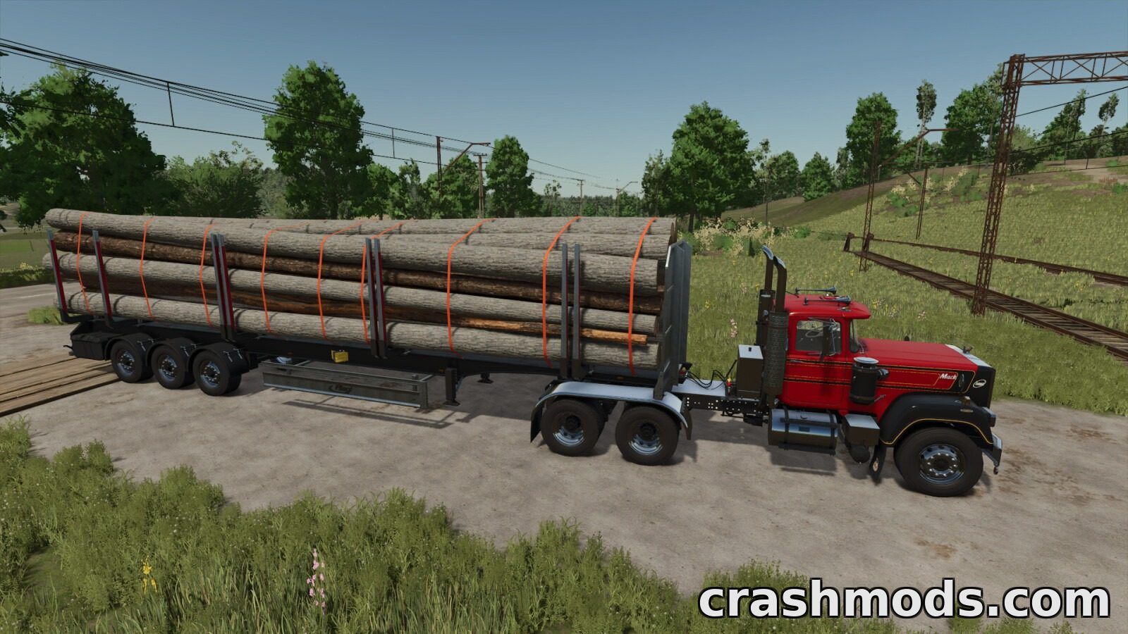 Fliegl Timber Runner Autoload Wood – Log Trailer Set – screenshot 4