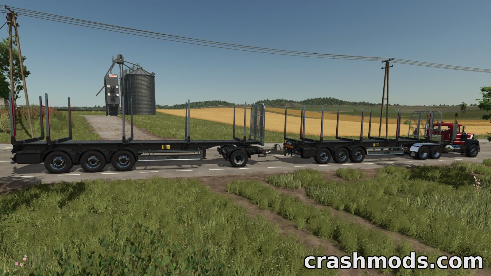 Fliegl Timber Runner Autoload Wood – Log Trailer Set – screenshot 5