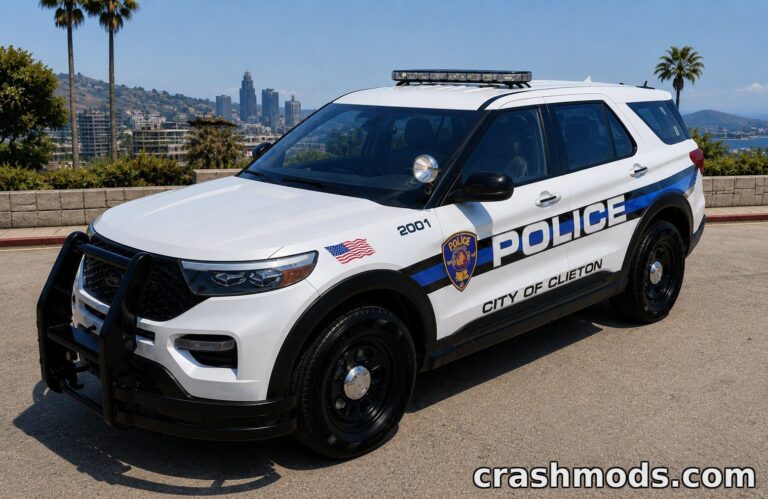 Ford Explorer 2022 USA Police – 19 Configurations BeamNG.drive mod screenshot
