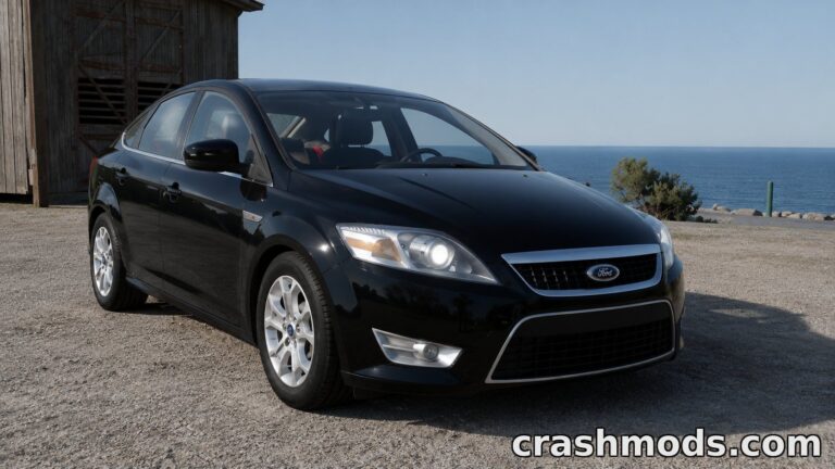 Ford Mondeo 2007 – Tuned Build with Traffic Police Skin BeamNG.drive mod screenshot