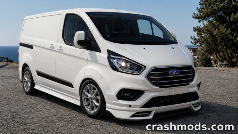 Ford Transit Custom – Detailed Model with 9 Configurations BeamNG.drive mod screenshot