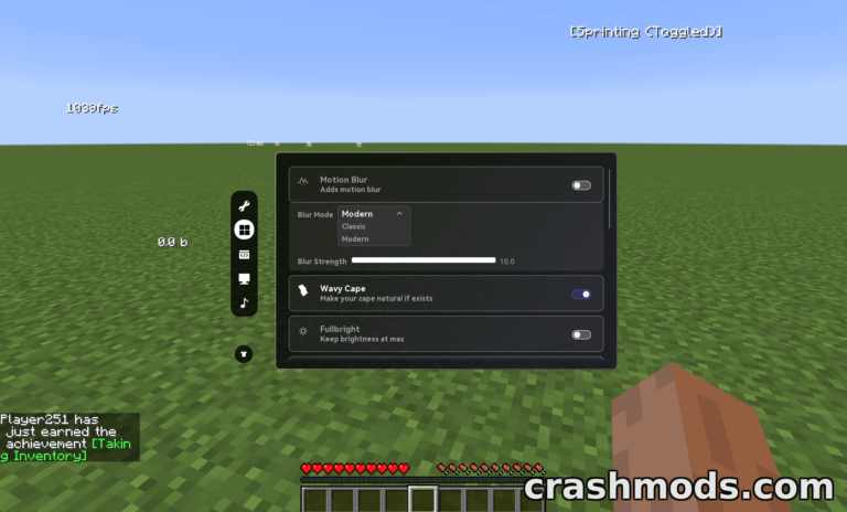 FPSMaster – All-in-One PvP Utility Mod with FPS Boost and 50+ Features Minecraft mod screenshot