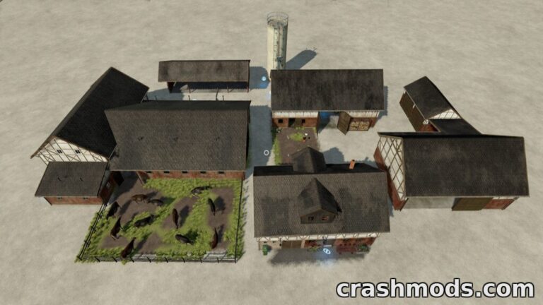 Franconian Farm Buildings – Placeable Farmyard Pack Farming Simulator 22 mod screenshot