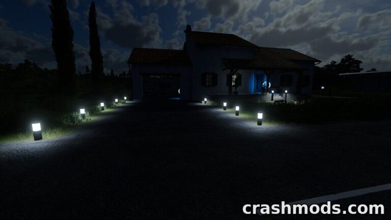 Garden Lights Pack – 4 Small Decorative Garden Lights Farming Simulator 22 mod screenshot