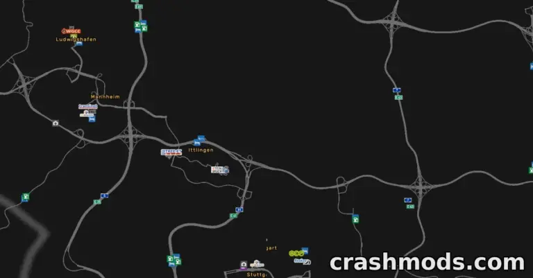 German City Definitions – Bremerhaven and More for Base Map and ProMods Euro Truck Simulator 2 mod screenshot