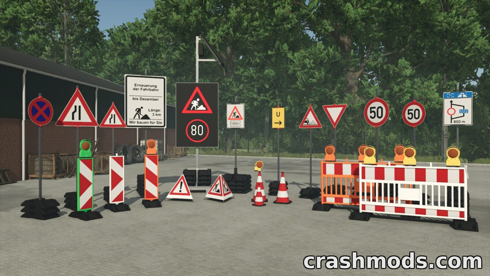 German Traffic Safety Package – Configurable Road Signs – screenshot 1
