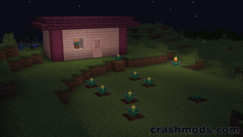 Glowing Torchflower – Torchflowers That Emit Light Minecraft mod screenshot