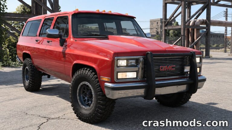 GMC/Chevrolet Suburban – Large SUV with 11 Configurations BeamNG.drive mod screenshot