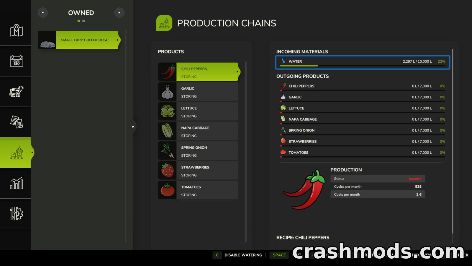 Greenhouse Automatic Watering – Auto Water Supply Script – screenshot 2