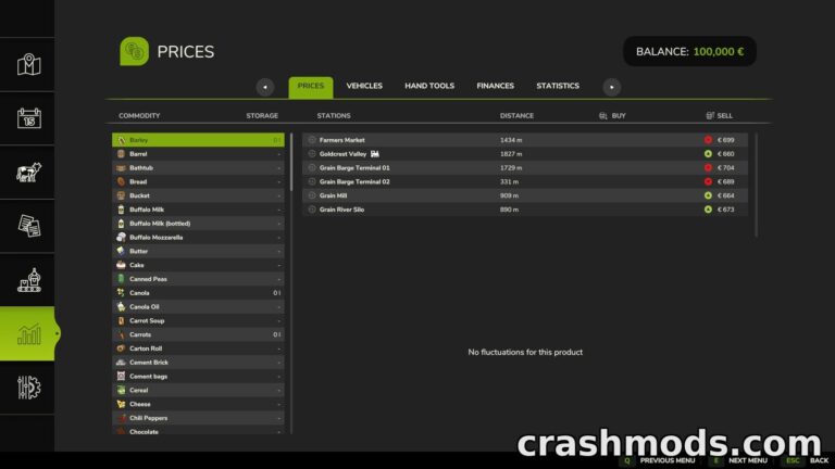 Guaranteed Crop Prices – Stable Selling Rates Farming Simulator 25 mod screenshot