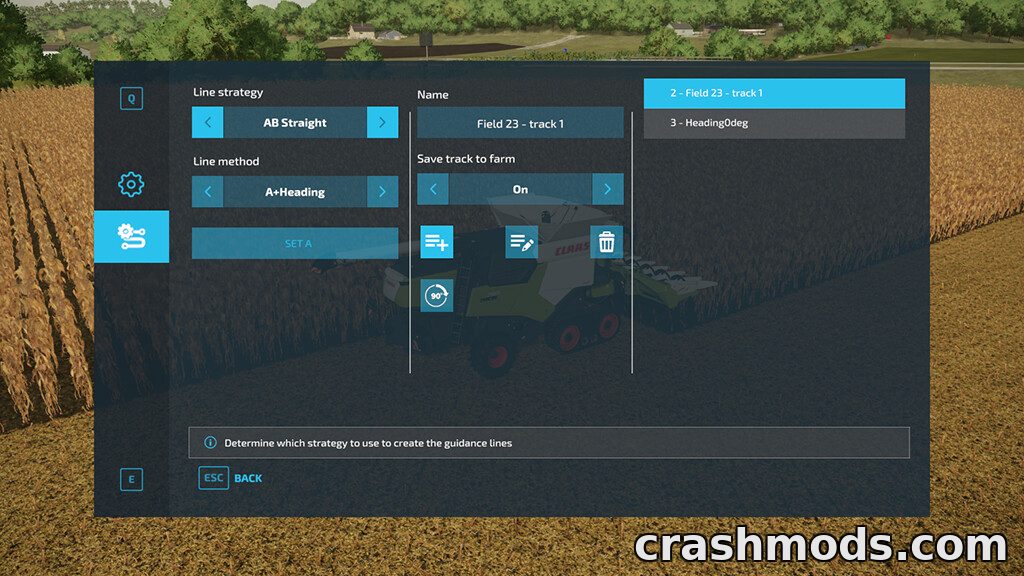 Guidance Steering – GPS Track Guidance for Field Work – screenshot 5