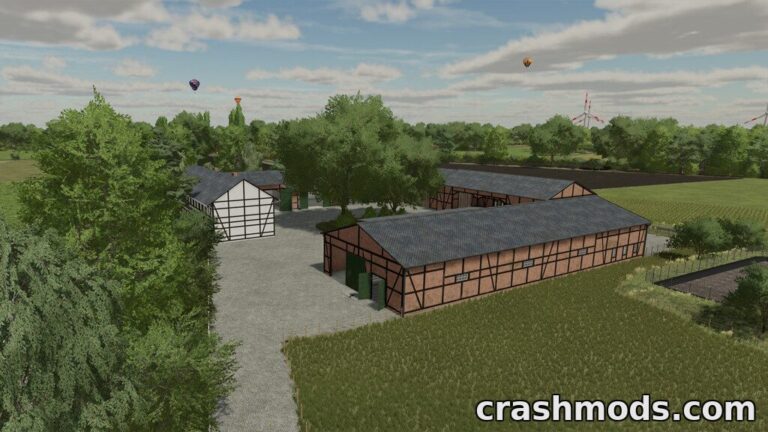Half-Timbered Farm Buildings – Three North German Placeables Farming Simulator 22 mod screenshot