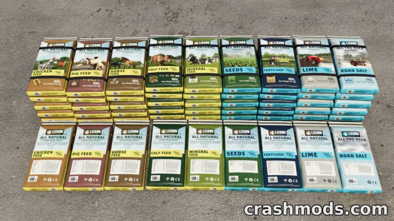 Hand Liftable Consumables – Bags, Canisters and Barrels Pack Farming Simulator 25 mod screenshot