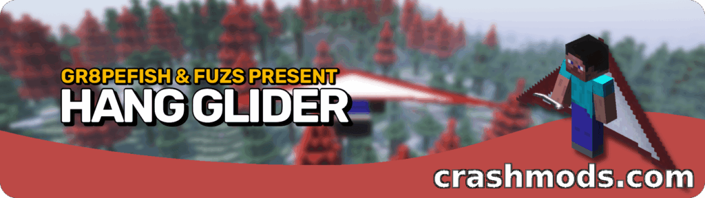 Hang Glider – Soar Through the Skies with a Craftable Glider Minecraft mod screenshot