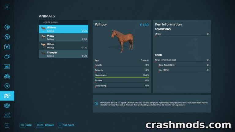 Horsehelper – Automatic Horse Riding Helper Farming Simulator 22 mod screenshot