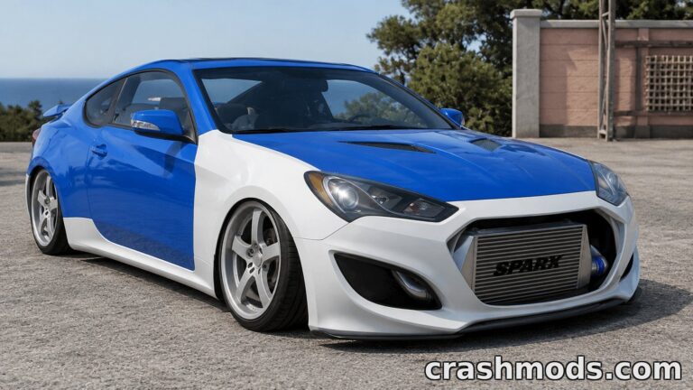 Hyundai Genesis – 17 Configurations with Custom Suspension BeamNG.drive mod screenshot