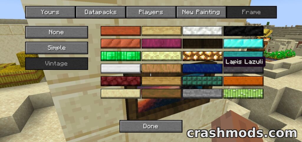 Immersive Paintings – Custom Framed Art You Can Hang Anywhere Minecraft mod screenshot