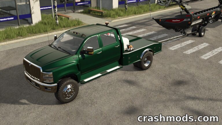 International CV Series – Class 5/6 Truck with ER Flatdeck Farming Simulator 25 mod screenshot