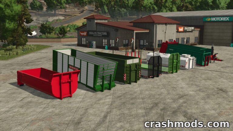 ITRunner Pack – Grain Wood Bale and Slurry Containers Farming Simulator 25 mod screenshot