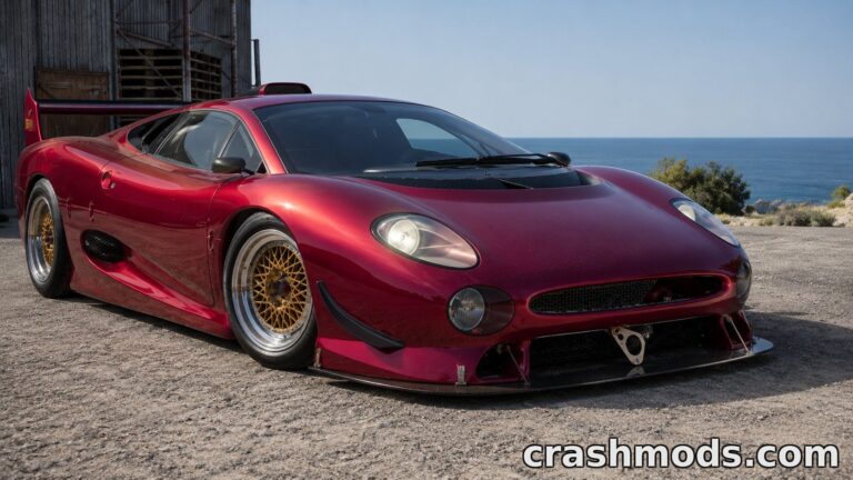 Jaguar XJ220 – XJ220S, TWR, GT1 and LM Configurations BeamNG.drive mod screenshot
