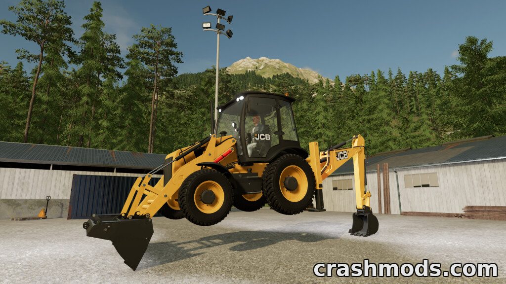 JCB Backhoe Loader – 235 HP Loader with Front and Rear Buckets – screenshot 3