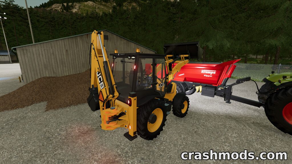 JCB Backhoe Loader – 235 HP Loader with Front and Rear Buckets – screenshot 4