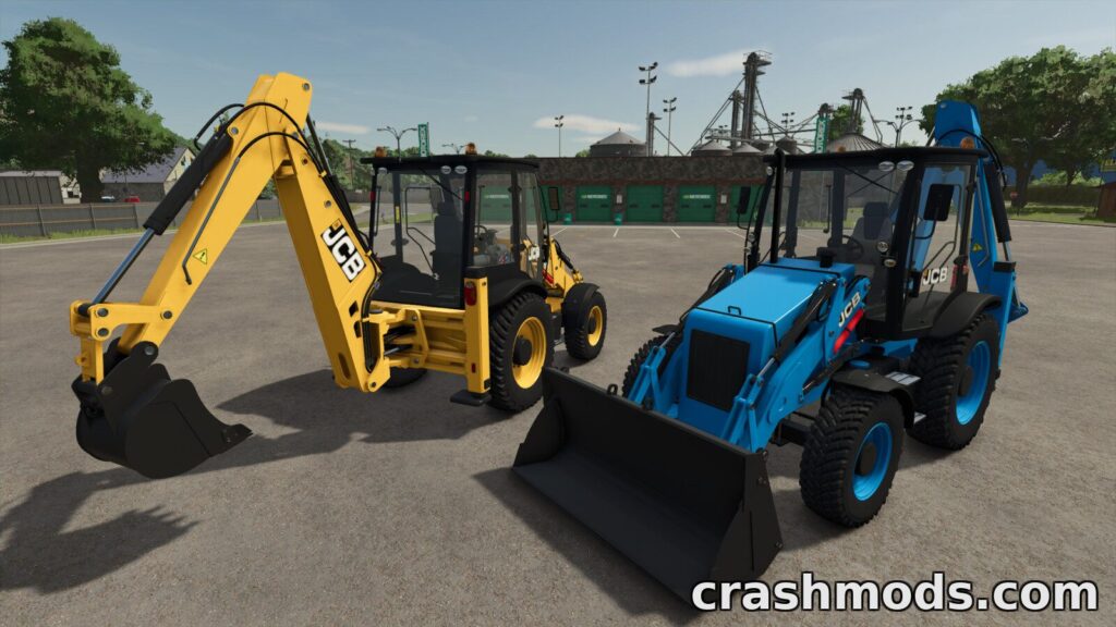 JCB Backhoe Loader – 235 HP Loader with Rear Arm Tools Farming Simulator 25 mod screenshot