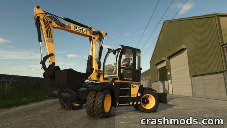 JCB Hydradig 110W – Wheeled Excavator Farming Simulator 25 mod screenshot