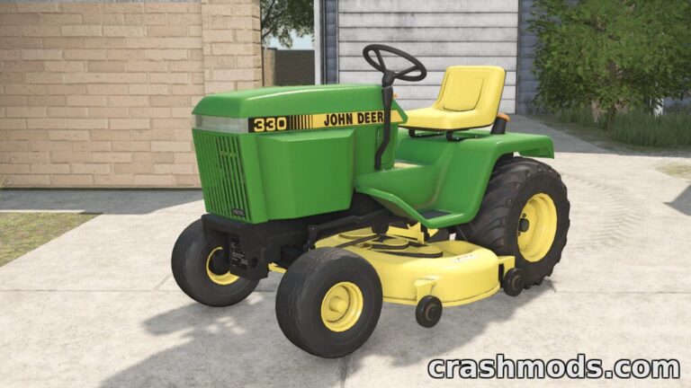 John Deere 330 Lawn Mower – Compact 23 HP Mower Farming Simulator 22 mod screenshot