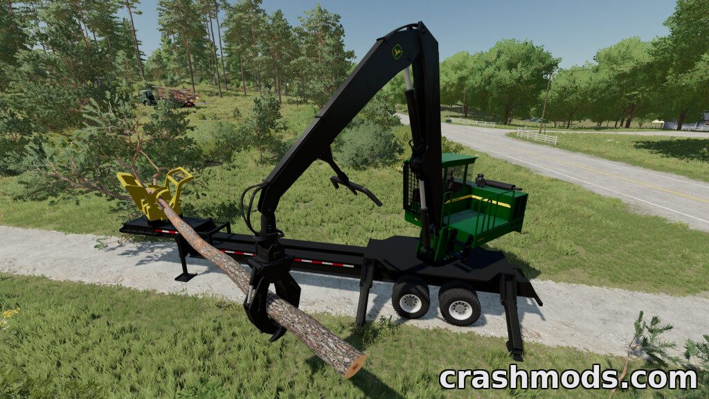 John Deere 437D Delimber – 280 HP Delimbing Machine with Saw Farming Simulator 22 mod screenshot