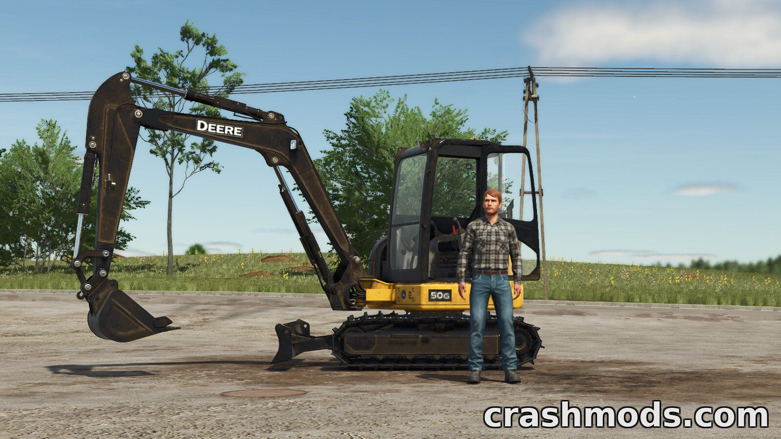 John Deere 50G – Compact Crawler Excavator with Bucket – screenshot 2