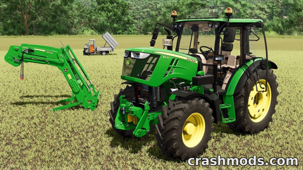 John Deere 5M Series – Small Tractor and 603R Loader Pack Farming Simulator 25 mod screenshot