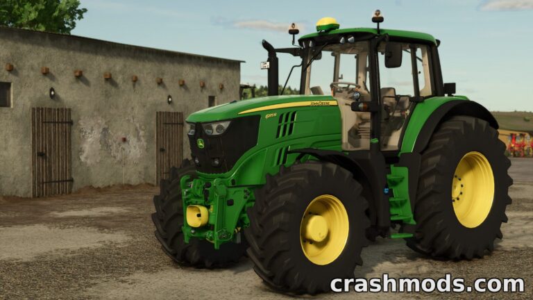 John Deere 6M Large Series – 185-215 hp Tractors Farming Simulator 25 mod screenshot
