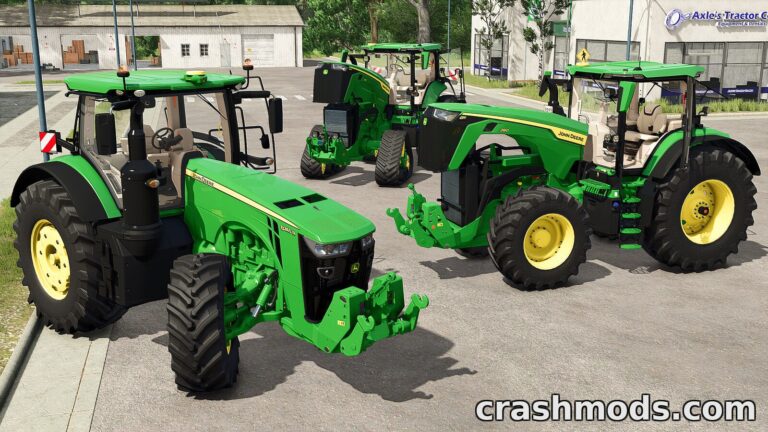 John Deere 8R Pack – 8R 2019, 8R 2022 and 8RX Tractors Farming Simulator 25 mod screenshot