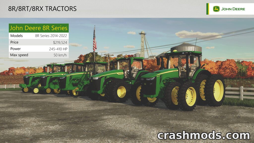 John Deere 8R Series – 245 to 410 HP US Tractors with H480 Loader – screenshot 2