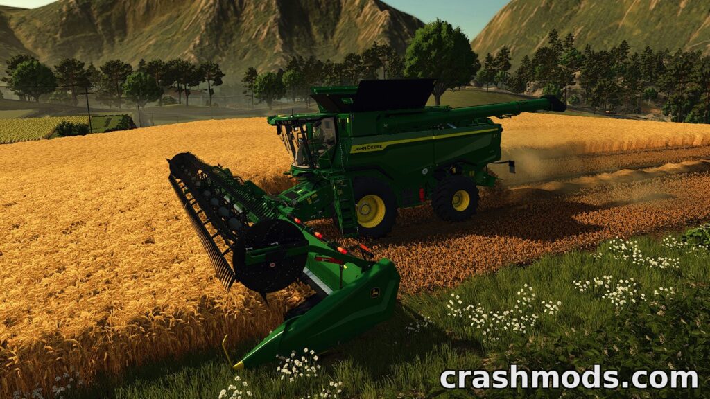 John Deere S7 Series – 625 hp Combine Harvester Farming Simulator 25 mod screenshot