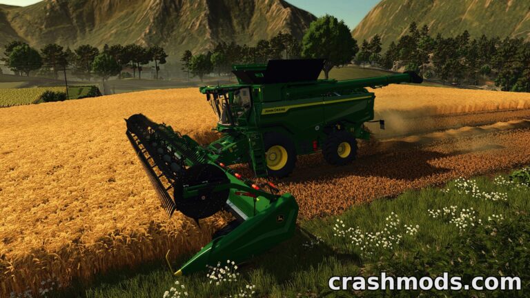 John Deere S7 Series – 625 hp Combine Harvester Farming Simulator 25 mod screenshot