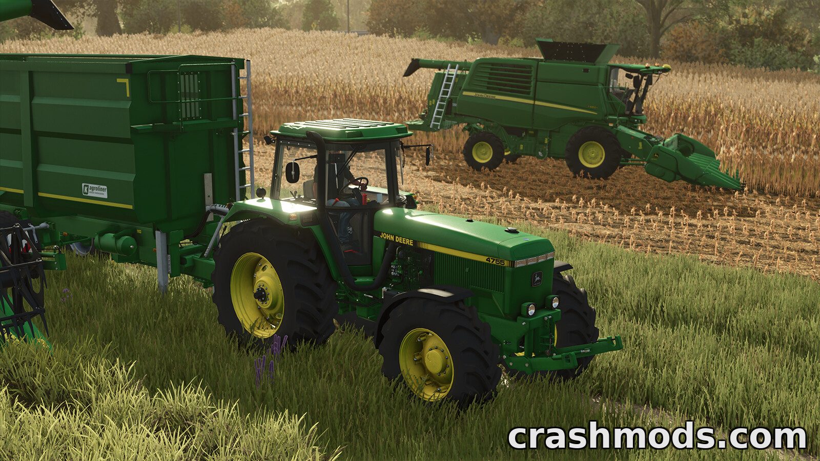 John Deere T560 Pack – Combine with Grain and Corn Headers – screenshot 4