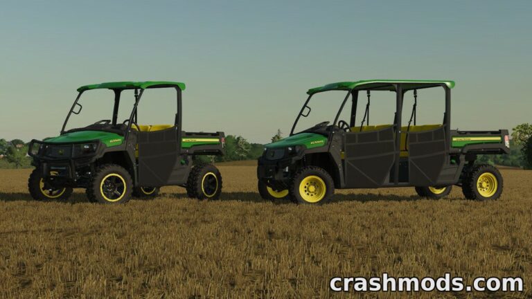 John Deere XUV865E Gator and Cargo Cart – 46 HP Utility Vehicle Farming Simulator 22 mod screenshot