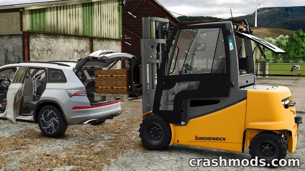 Jungheinrich EfgS50S Pro – 57 hp Forklift Farming Simulator 25 mod screenshot