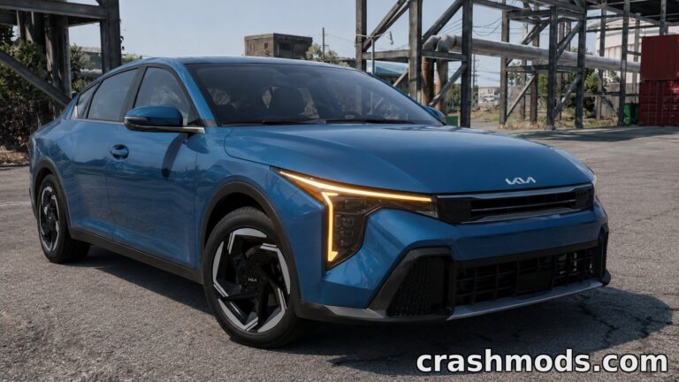 The Kia K4 2025 showcases sleek design and modern features, available in nine configurations for BeamNG.drive.