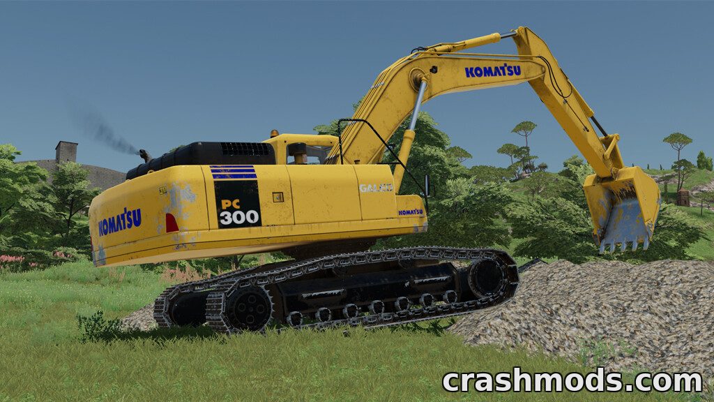 Komatsu PC300 – Crawler Excavator with Forest Processor – screenshot 2
