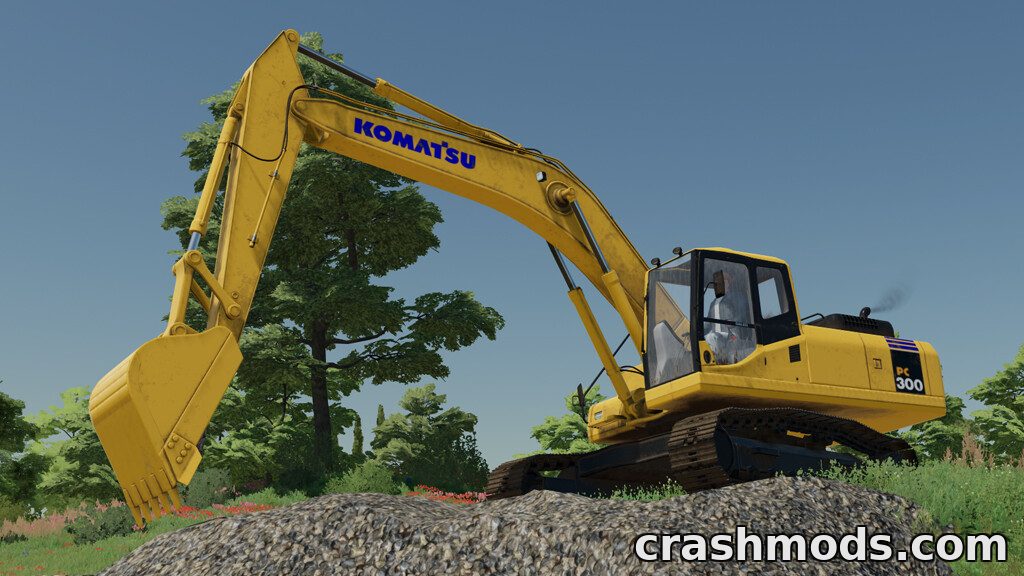 Komatsu PC300 – Crawler Excavator with Forest Processor – screenshot 4