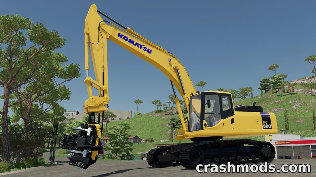 Komatsu PC300 – Crawler Excavator with Forest Processor – screenshot 5