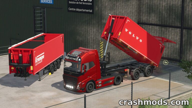 Krampe SKS Pack – SKS 20/950 and SKS 30/1050 Semi Trailers Farming Simulator 25 mod screenshot