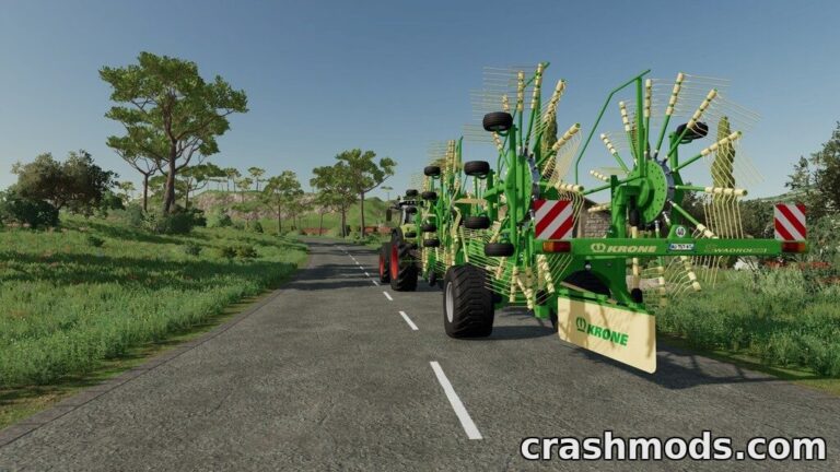 Krone Swadro 2000 – 19 m Windrower Farming Simulator 22 mod screenshot