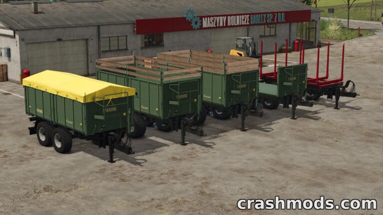 Krone Trailer Pack – HKD 302 and TKD 302 Tippers Farming Simulator 25 mod screenshot