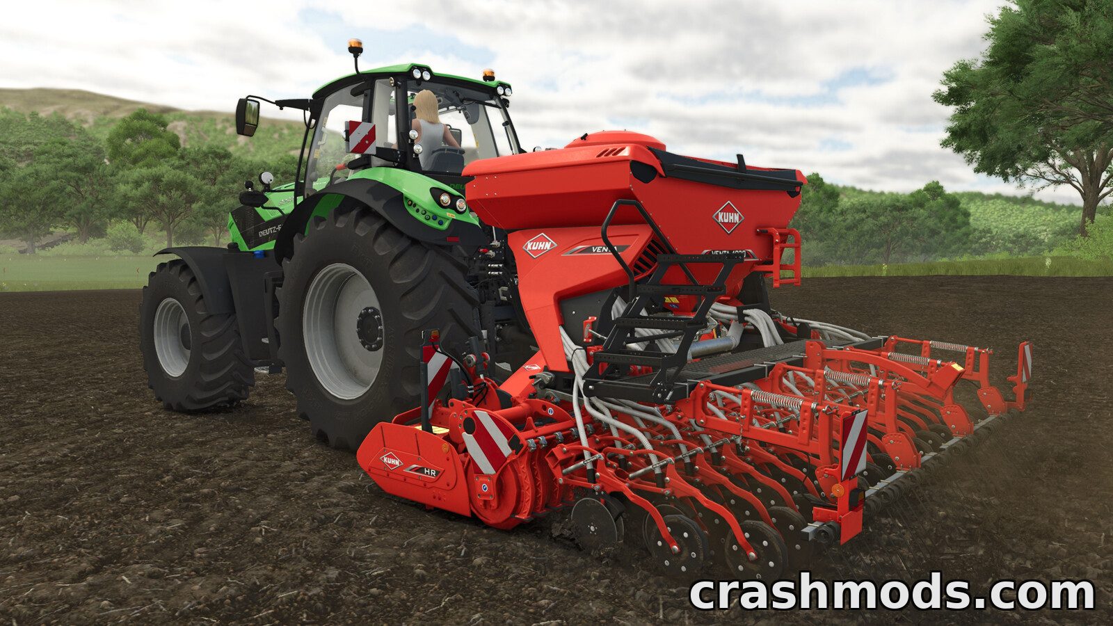 Kuhn HR 4040 + VENTA 4030 – Power Harrow and Seeder – screenshot 3