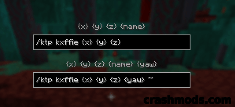 Kxffies TP – Cheat-Free Teleport Command for Minimap Waypoints Minecraft mod screenshot